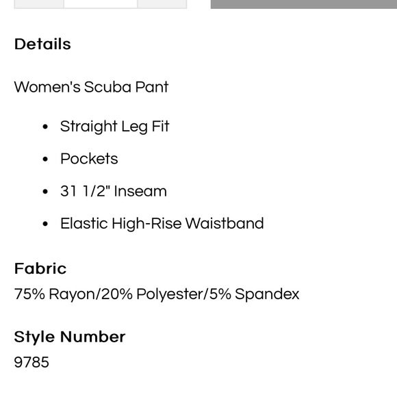 NWT Danskin Scuba Pant Essential Black - Picture 2 of 6